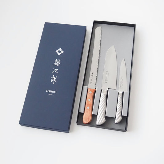 ＜直営店限定＞藤次郎 最初の3本 ステンレス包丁セット